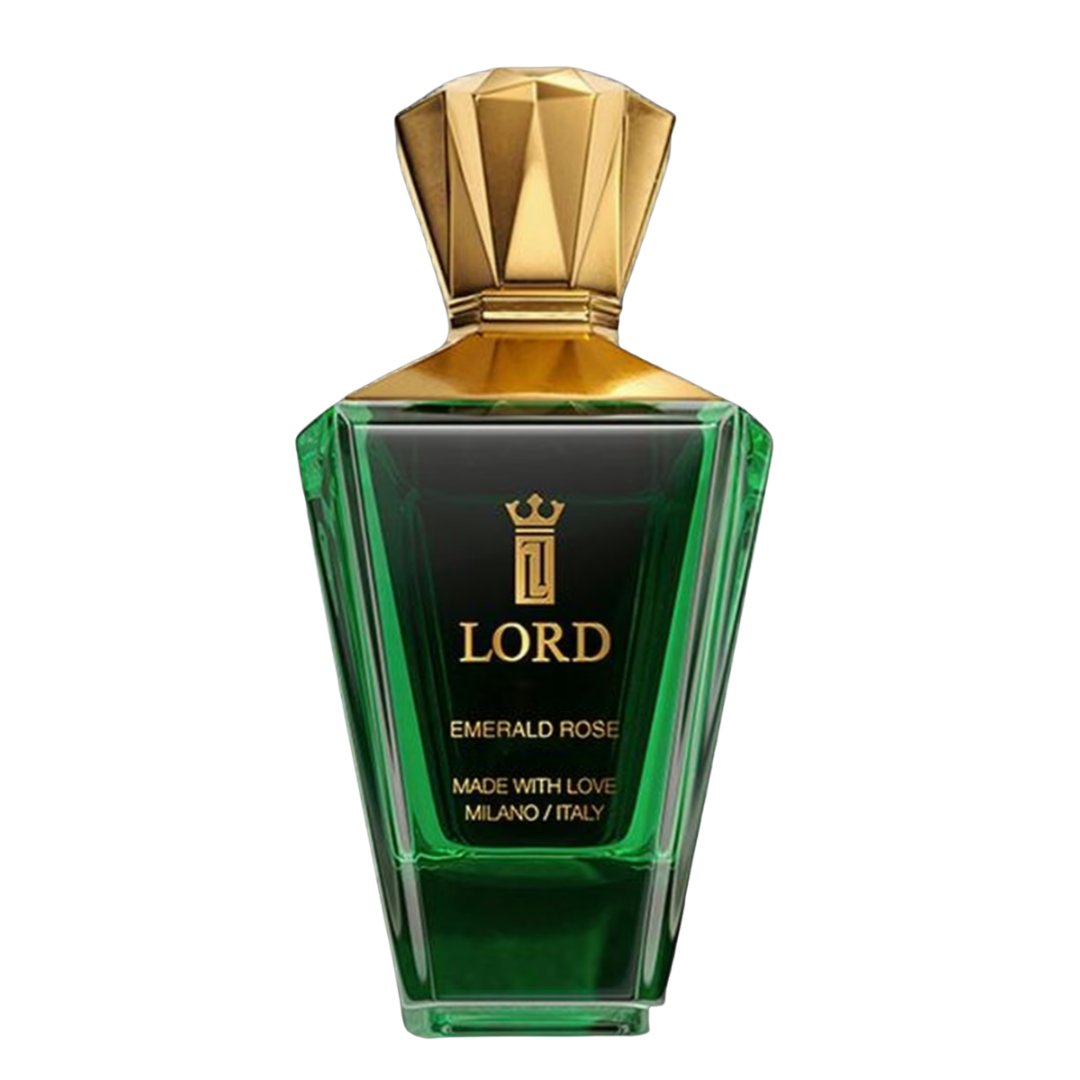 Flacone di Emerald Rose di Lord Milano 100 ml, profumo unisex